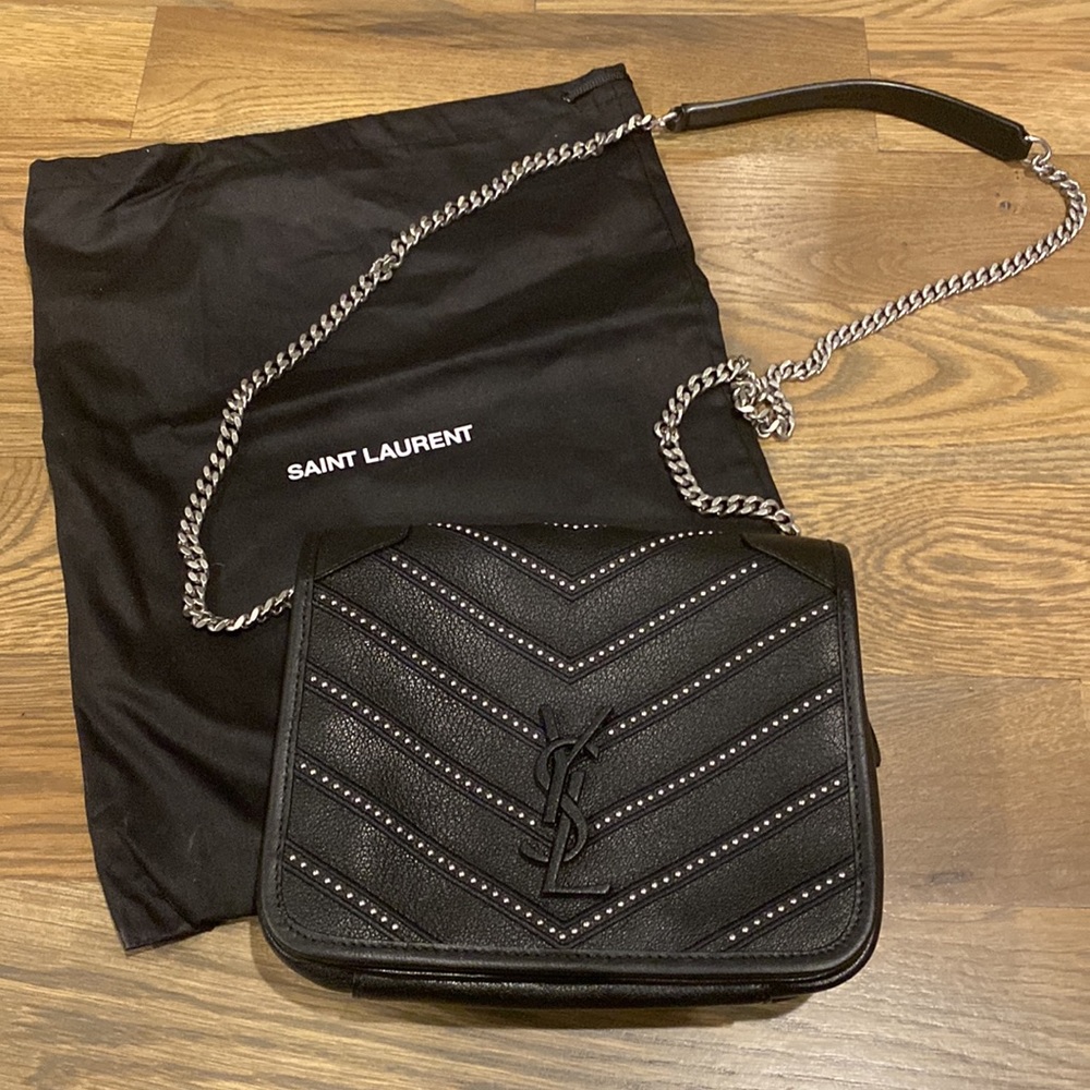Yves Saint Laurent Black Shoulder Bag - Picture 9 of 12